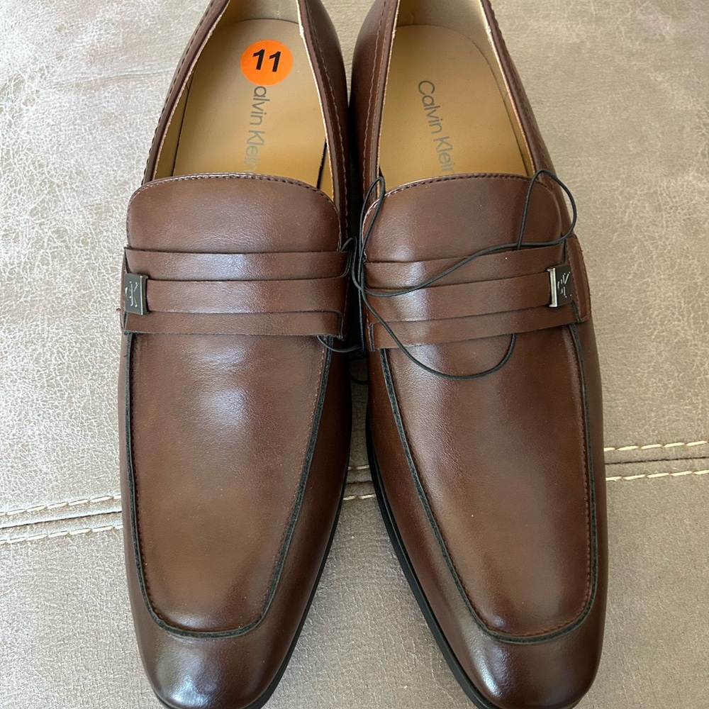 Calvin Klein Men's Dark Brown shoes 11